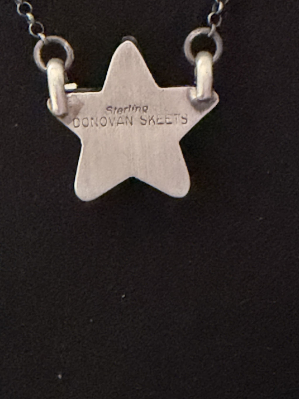 *Native American Made* Navajo Donovan Skeets 17" Kingman Star Necklace