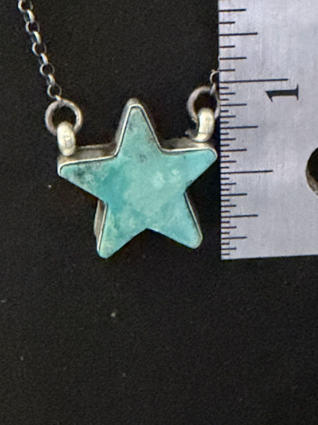 *Native American Made* Navajo Donovan Skeets 17" Kingman Star Necklace