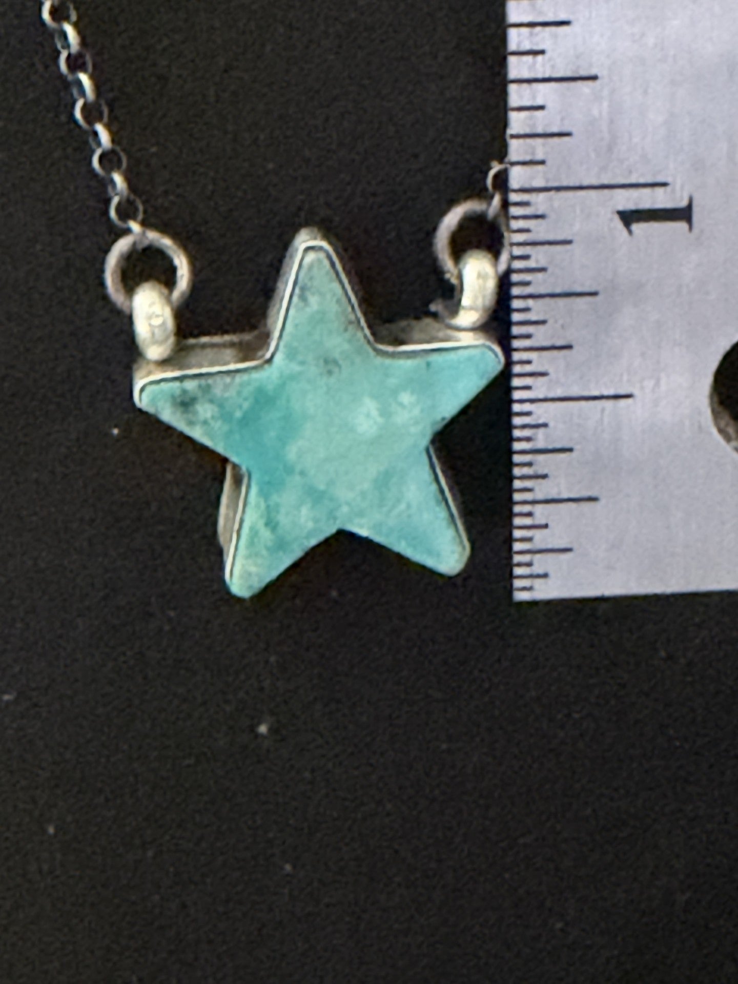 *Native American Made* Navajo Donovan Skeets 17" Kingman Star Necklace