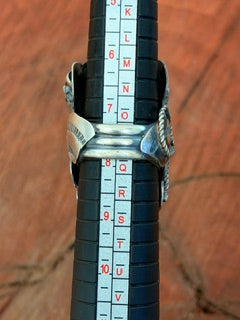 *Native American Made*  Navajo Tim Yazzie:  Saddle Ring