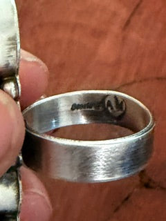 *Native American Made* Navajo Antoinette Martinez:  4 Stone Mixed Turquoise Crawler Ring