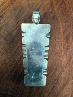 *Native American Made* Navajo Steve Francisco Kingman Turquoise Pendant