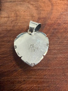 *Native American Made*  Navajo Samson Etsity Pink Conch and Sterling Silver Pendant
