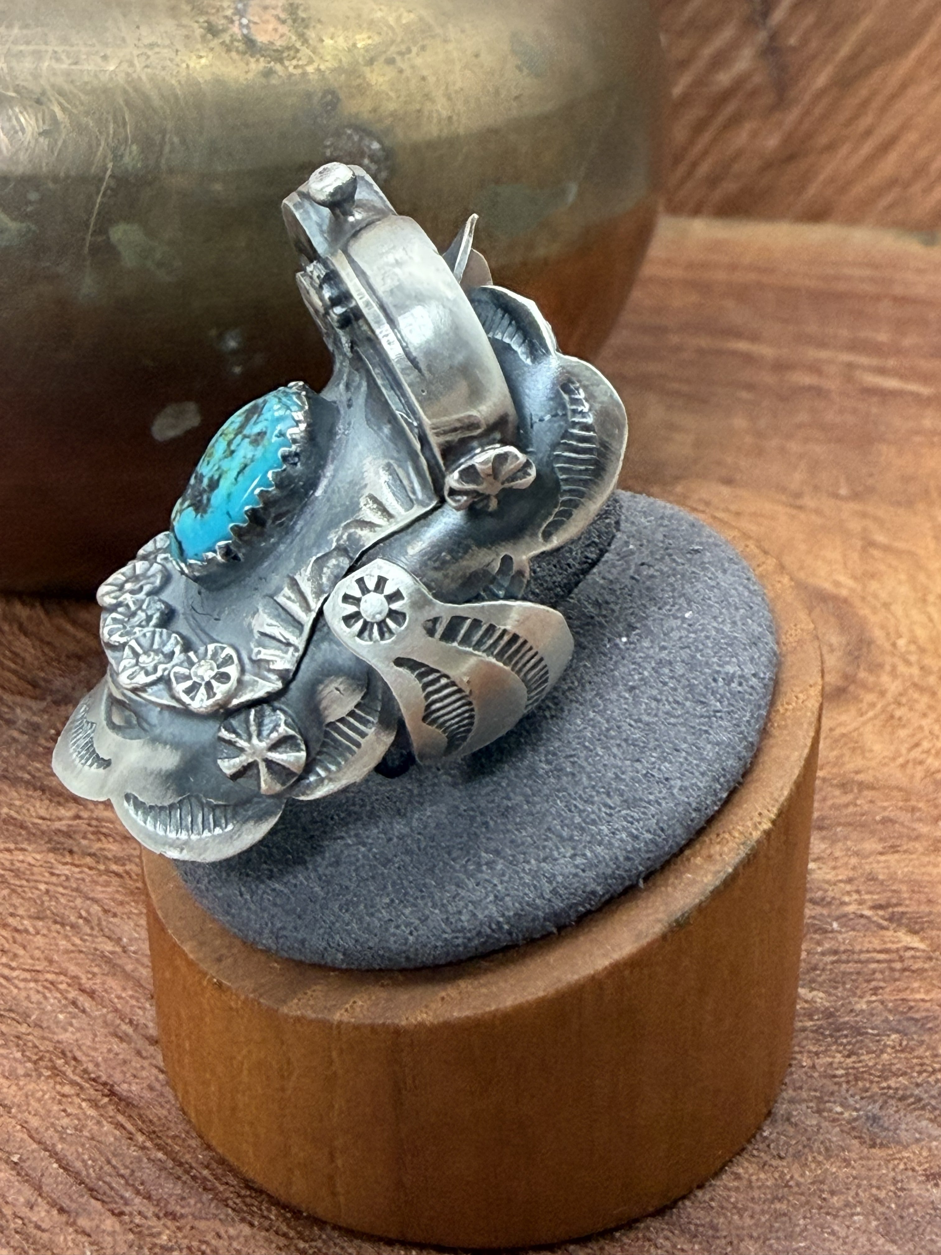 *Native American Made*  Navajo Tim Yazzie:  Saddle Ring
