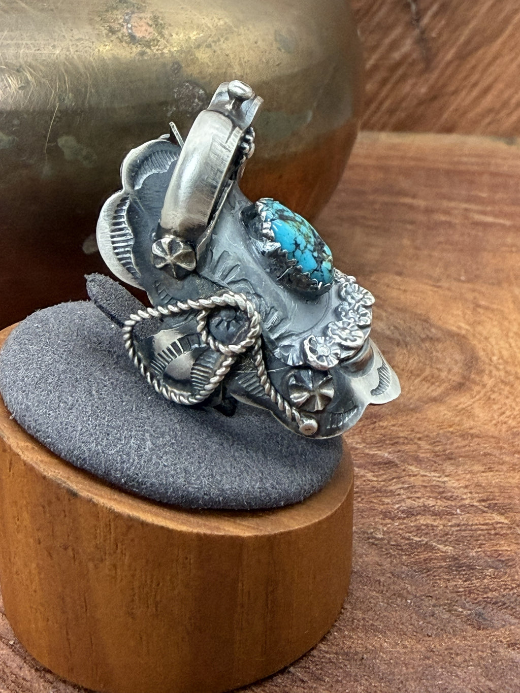*Native American Made*  Navajo Tim Yazzie:  Saddle Ring