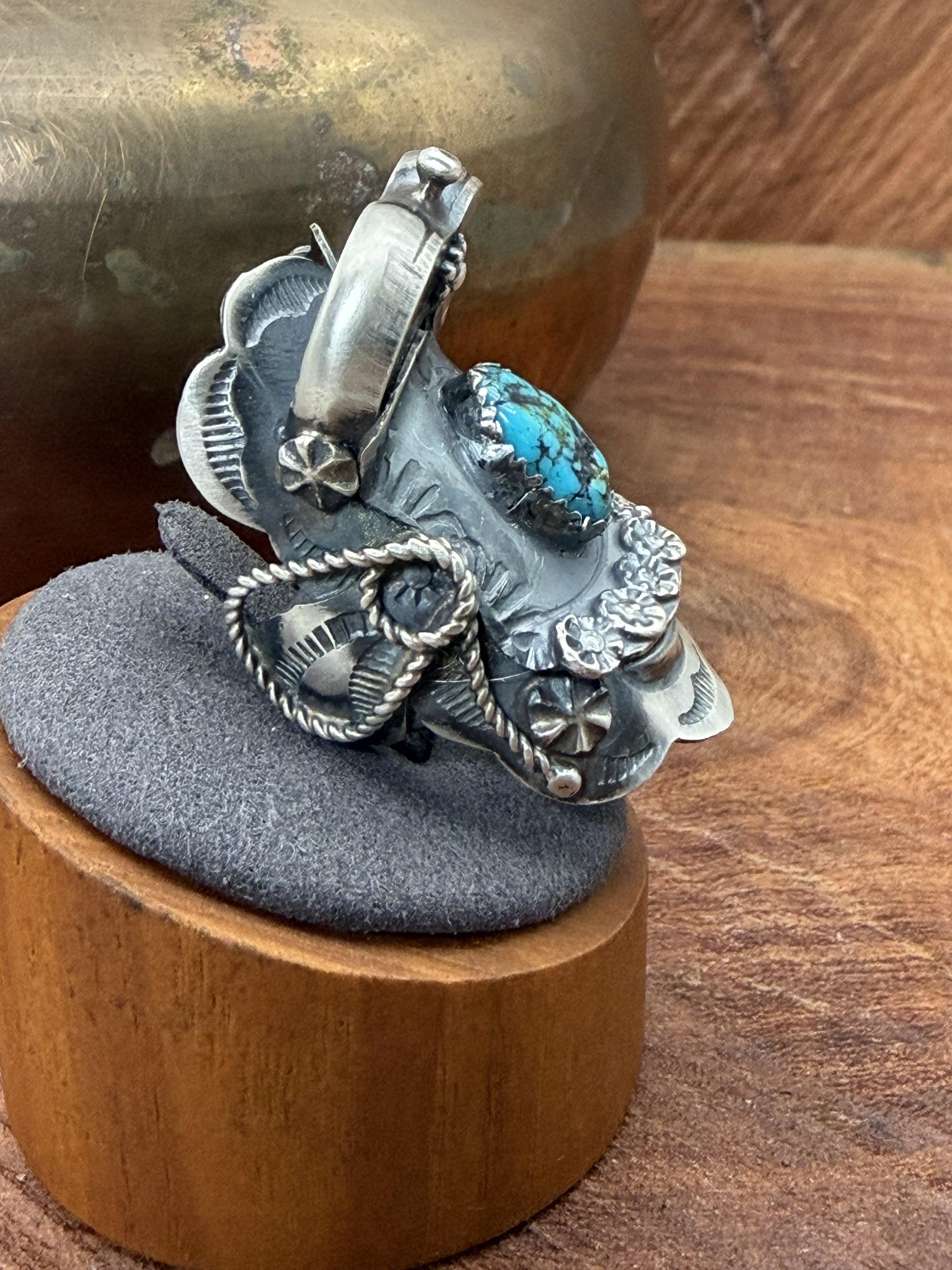 *Native American Made*  Navajo Tim Yazzie:  Saddle Ring
