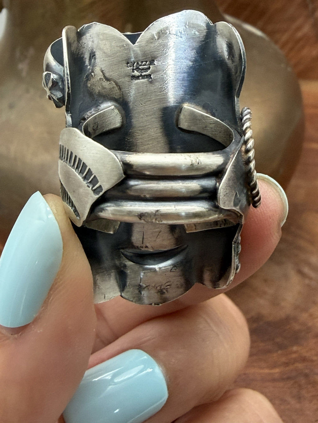 *Native American Made*  Navajo Tim Yazzie:  Saddle Ring