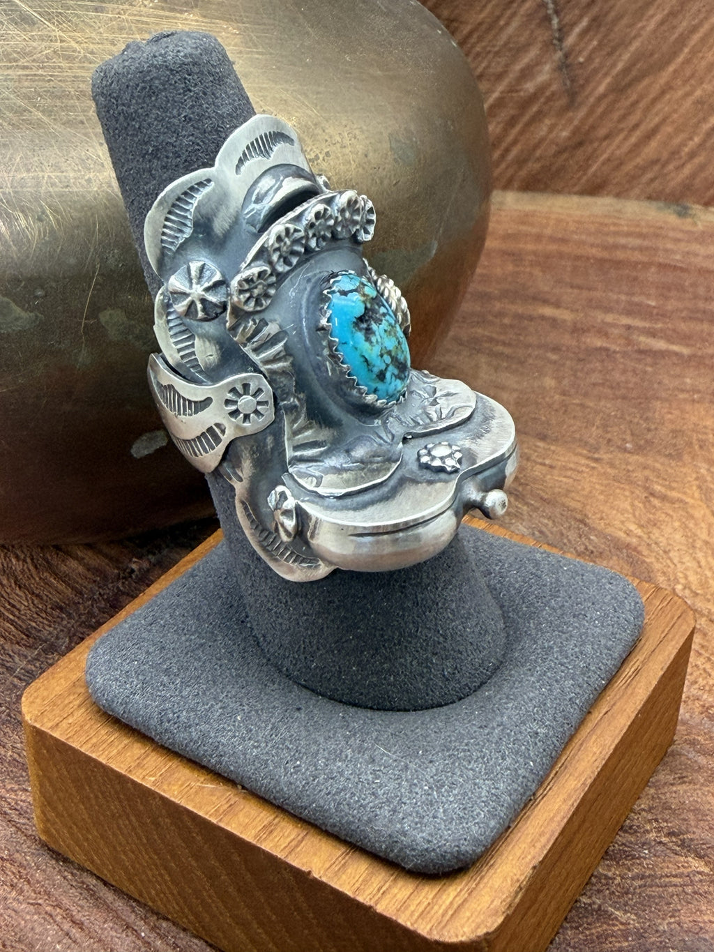 *Native American Made*  Navajo Tim Yazzie:  Saddle Ring
