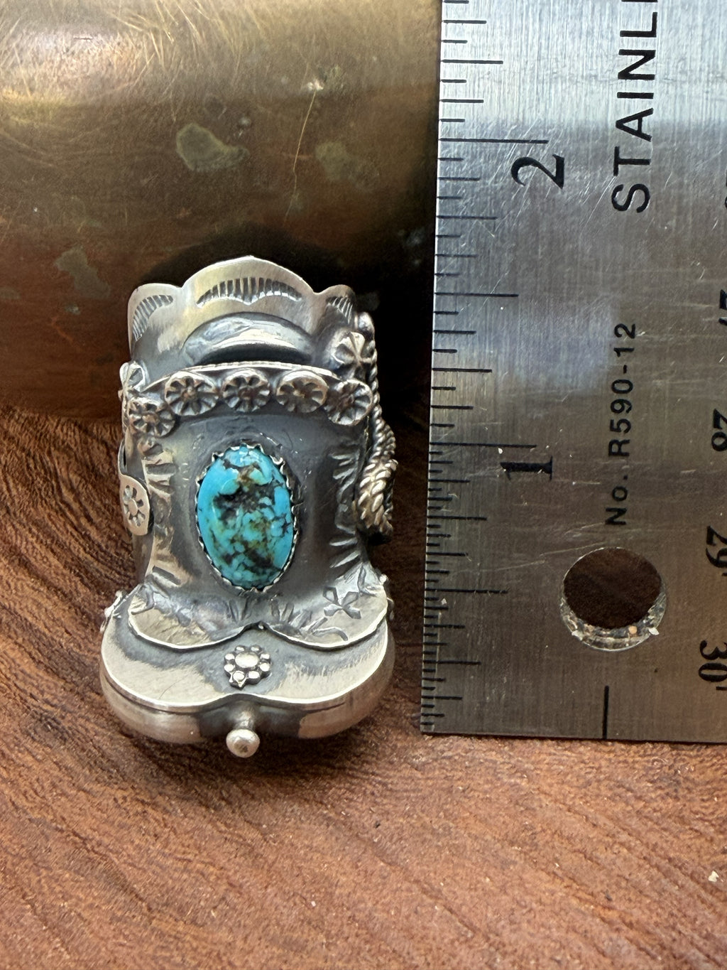 *Native American Made*  Navajo Tim Yazzie:  Saddle Ring