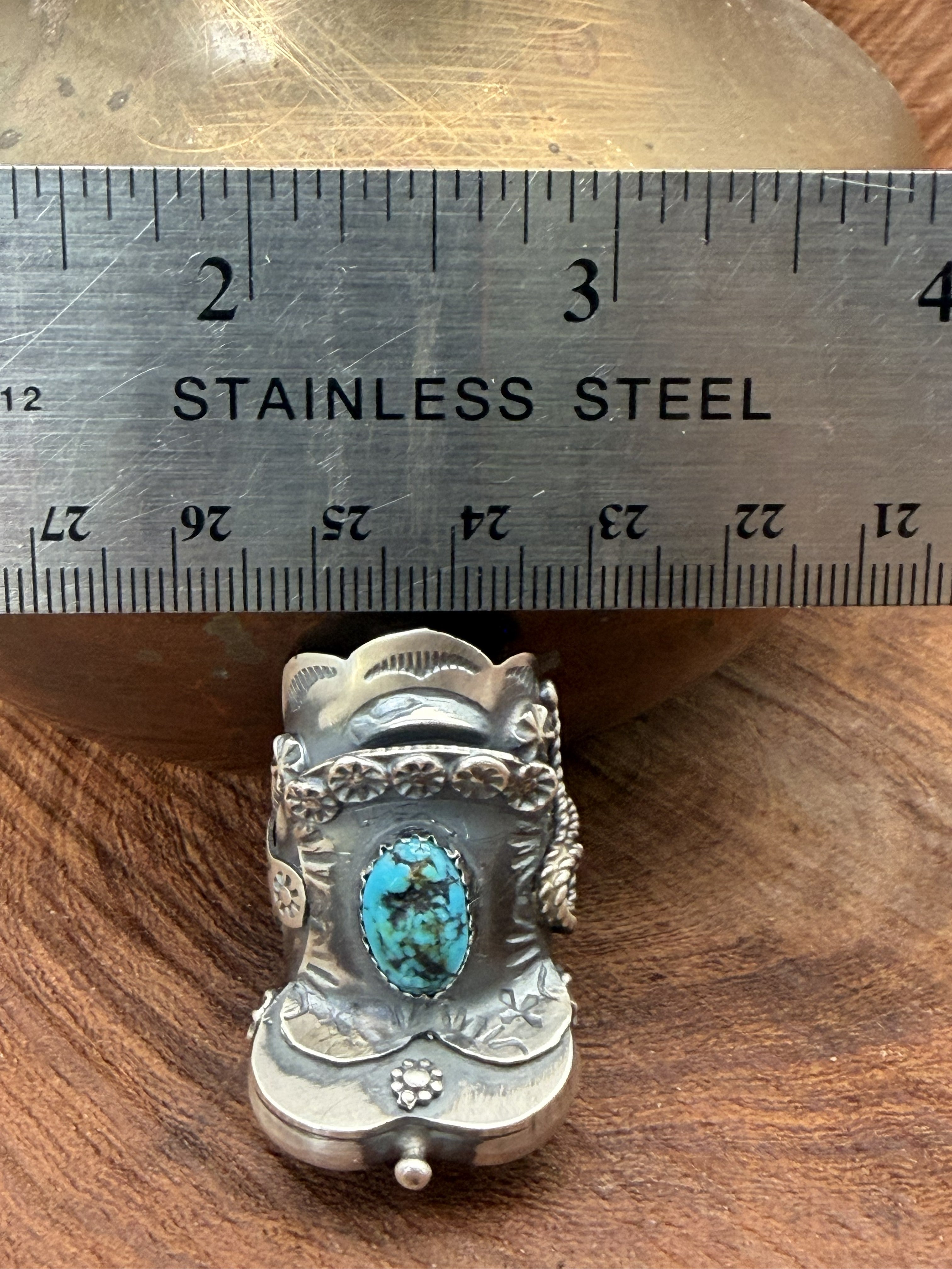 *Native American Made*  Navajo Tim Yazzie:  Saddle Ring