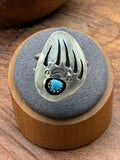 *Native American Made*  Navajo Brenda Boyd:  Bear Claw Ring