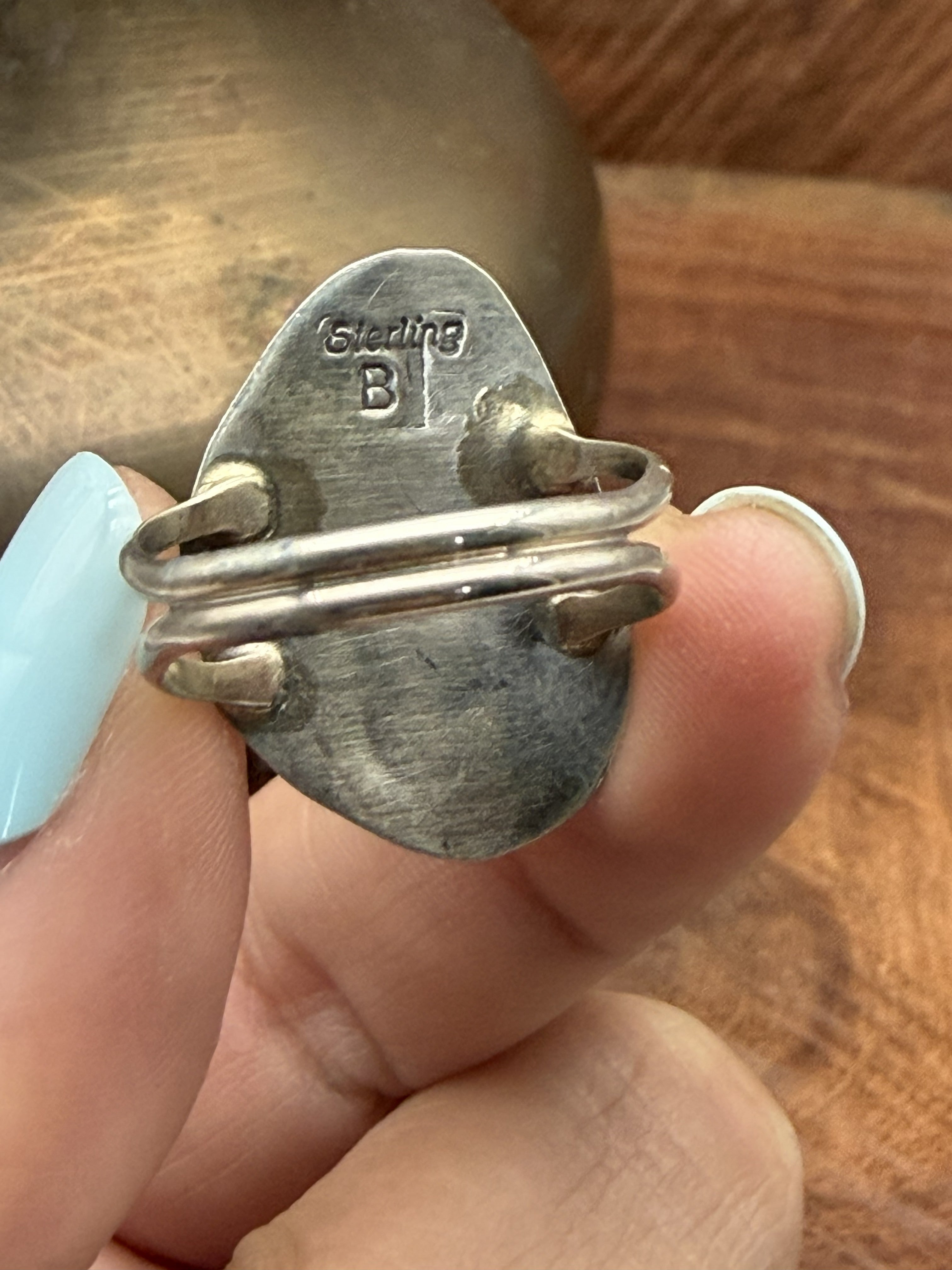 *Native American Made*  Navajo Brenda Boyd:  Bear Claw Ring