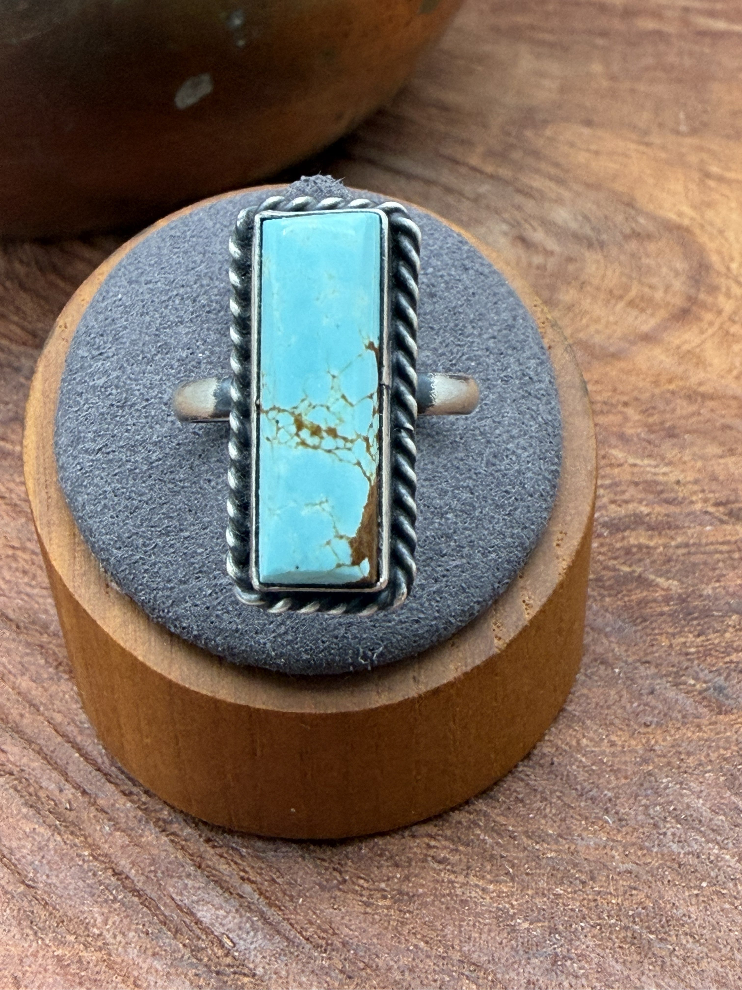 *Native American Made* Navajo Johnny Dixon:  Mine #8 Bar Ring