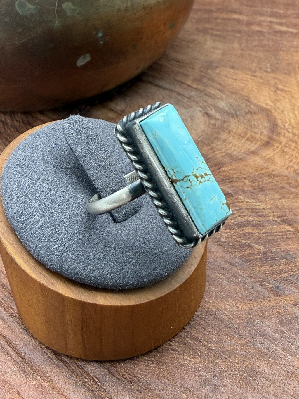 *Native American Made* Navajo Johnny Dixon:  Mine #8 Bar Ring