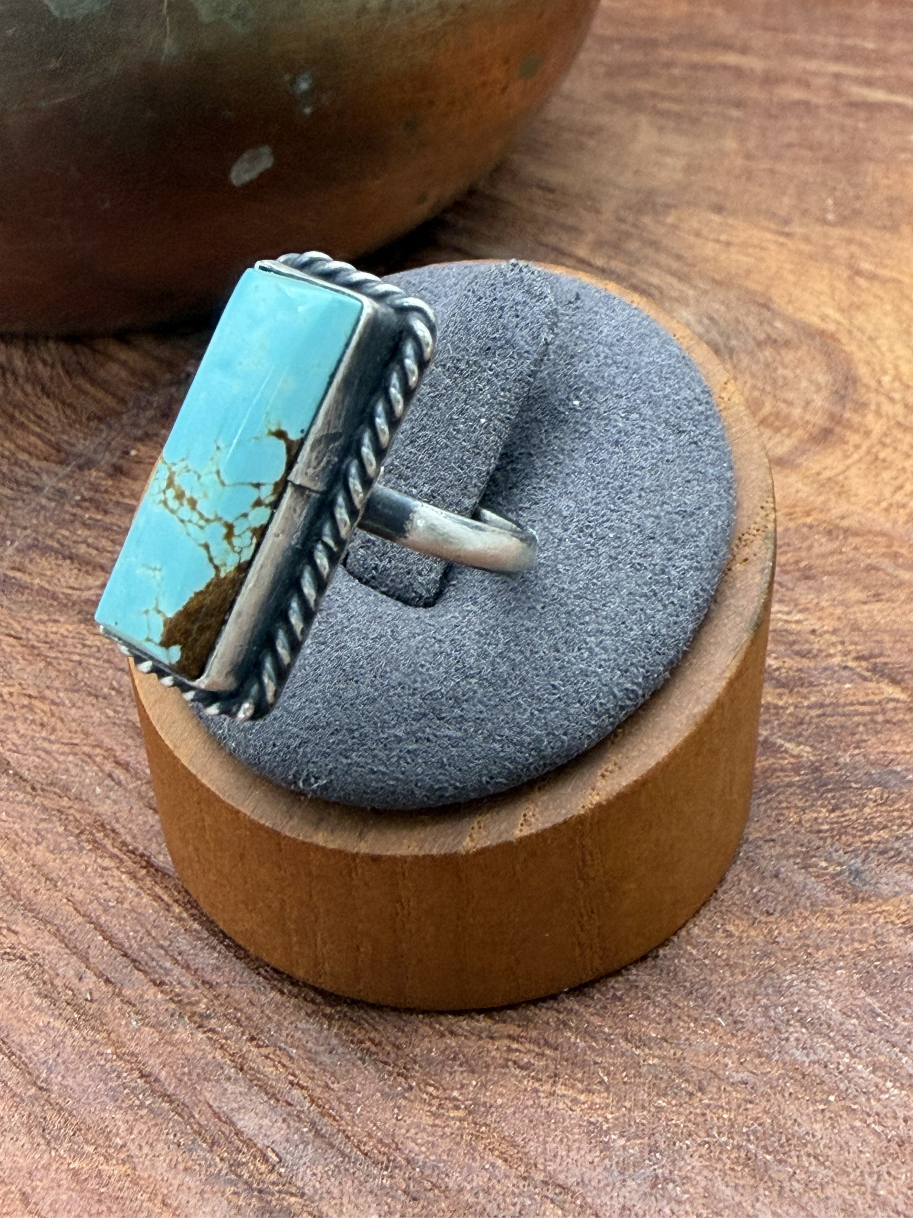 *Native American Made* Navajo Johnny Dixon:  Mine #8 Bar Ring