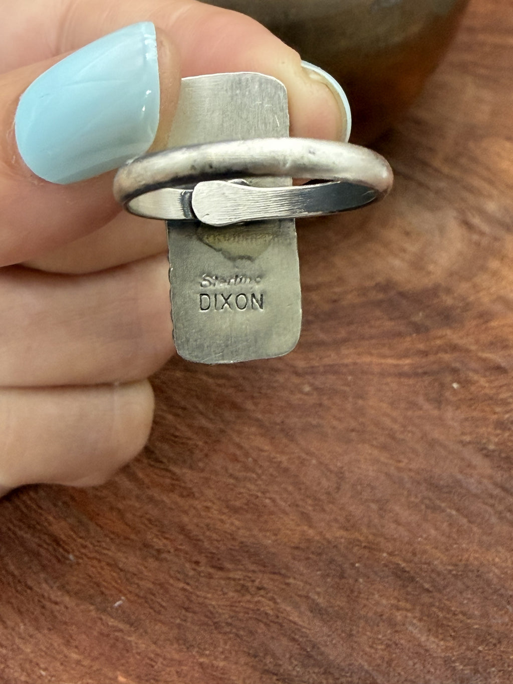 *Native American Made* Navajo Johnny Dixon:  Mine #8 Bar Ring