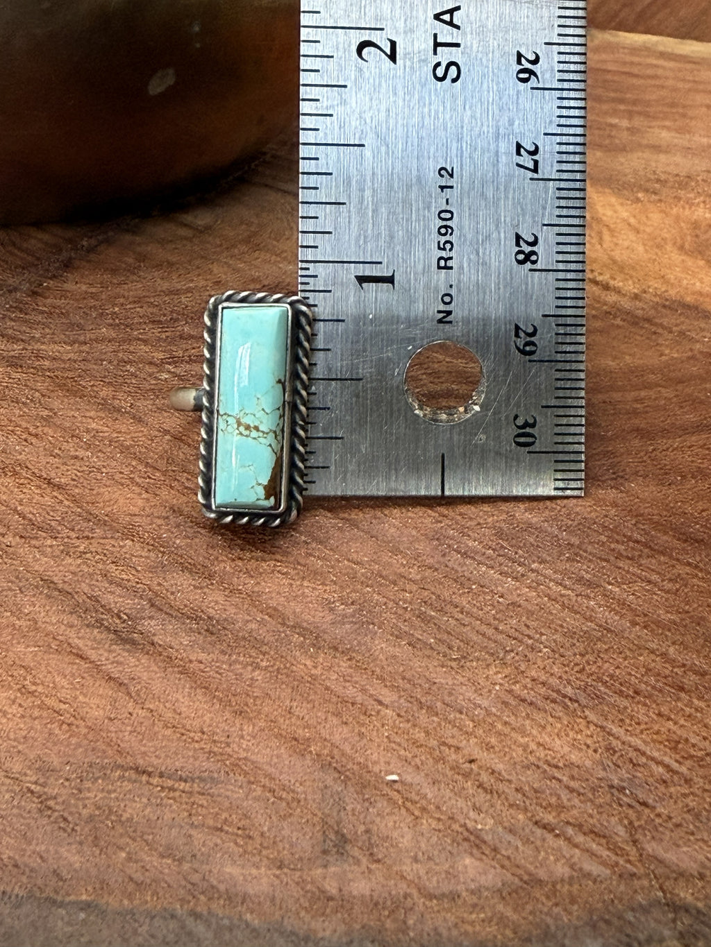 *Native American Made* Navajo Johnny Dixon:  Mine #8 Bar Ring