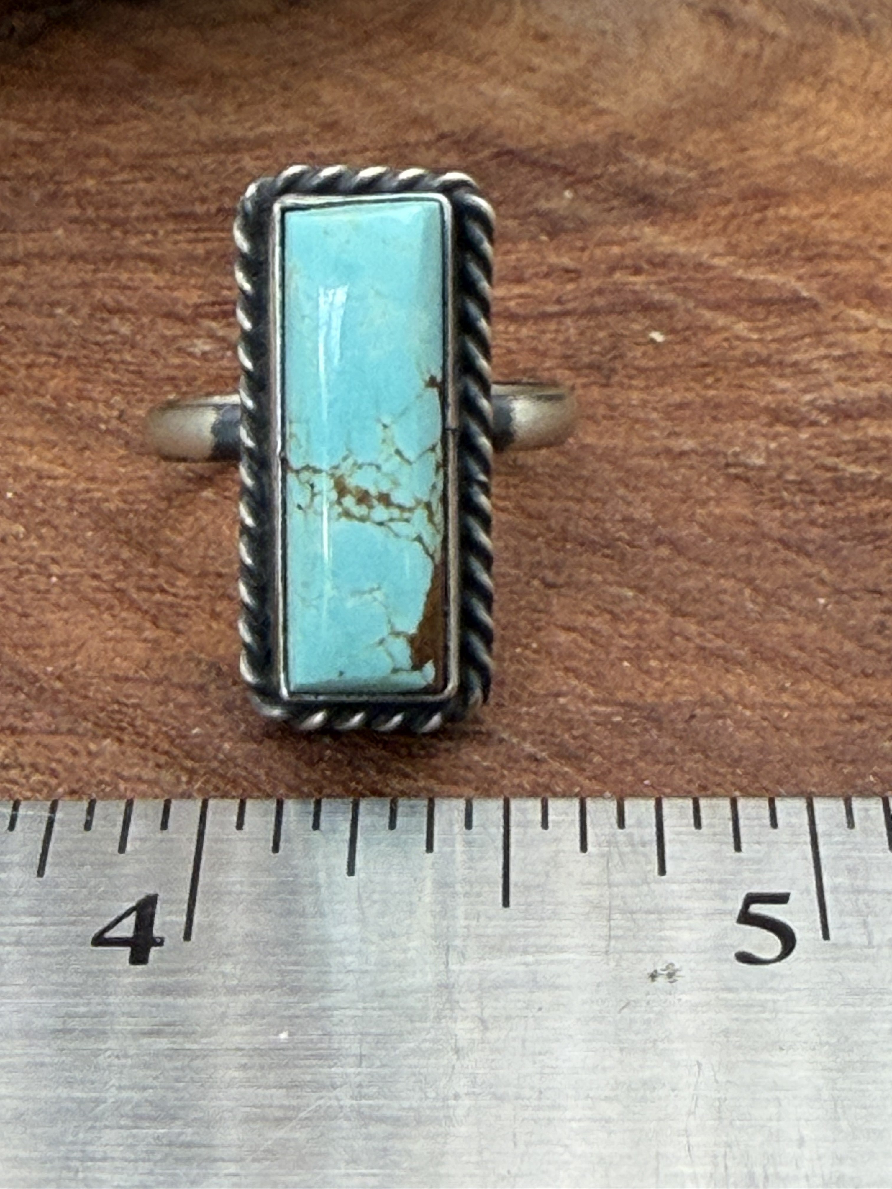 *Native American Made* Navajo Johnny Dixon:  Mine #8 Bar Ring