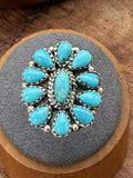 *Native American Made* Navajo Melissa Anderson:  Small Round Cluster Ring
