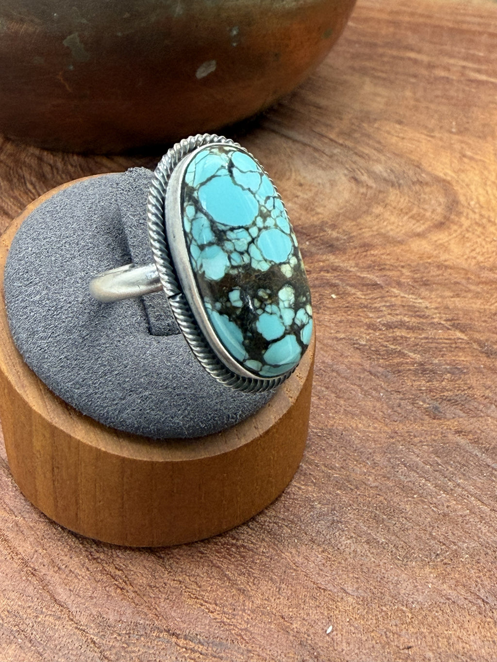 *Native American Made*  Navajo Scott Skeets:  Kingman Oval Ring