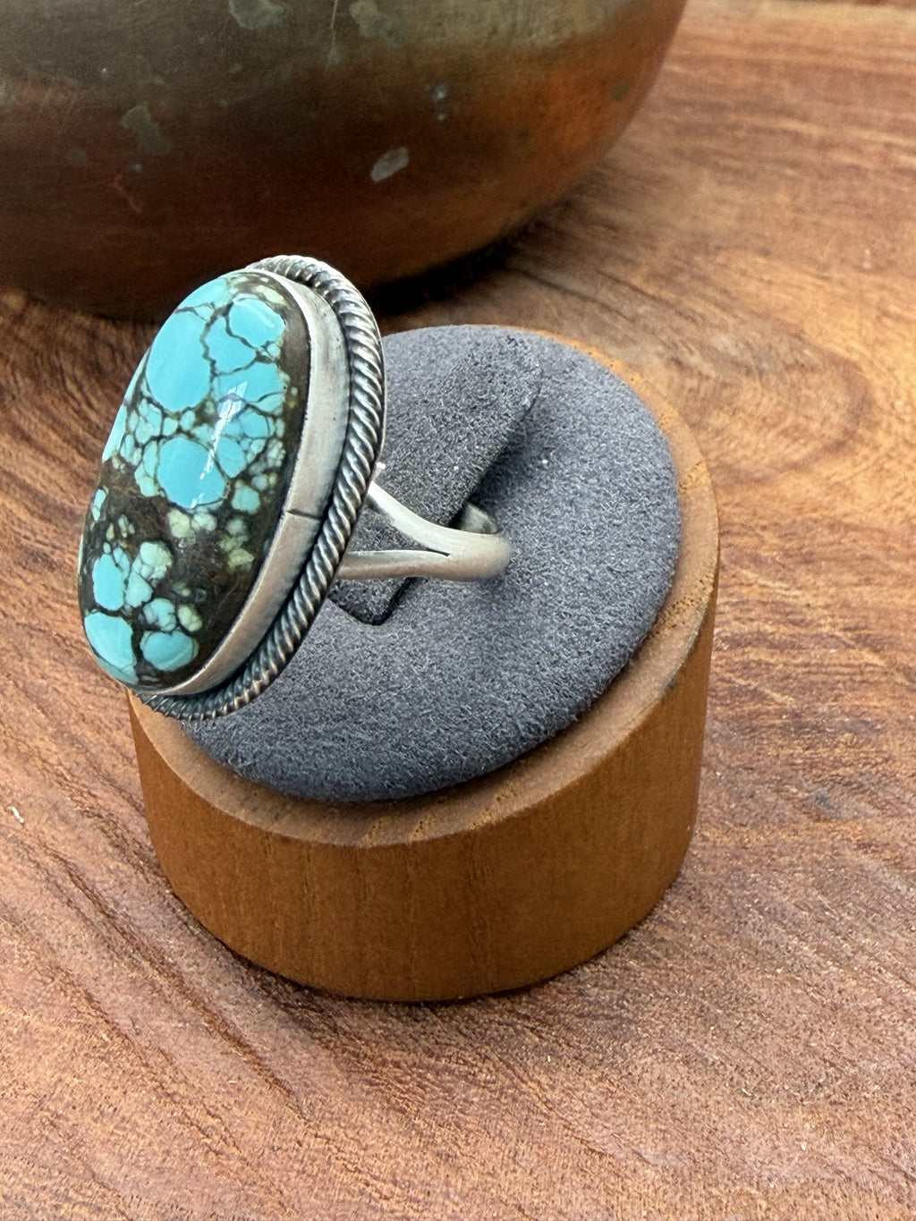 *Native American Made*  Navajo Scott Skeets:  Kingman Oval Ring