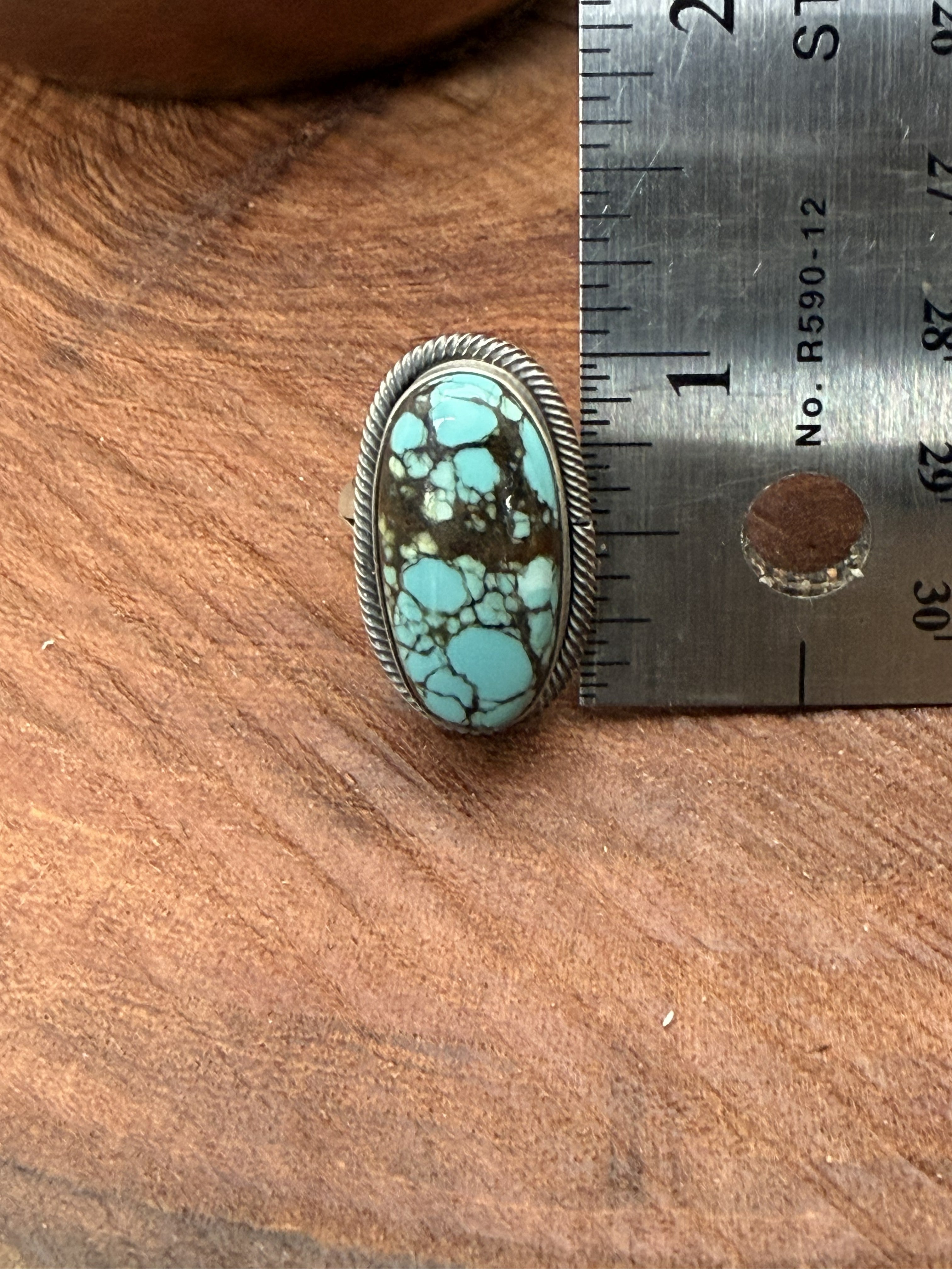 *Native American Made*  Navajo Scott Skeets:  Kingman Oval Ring