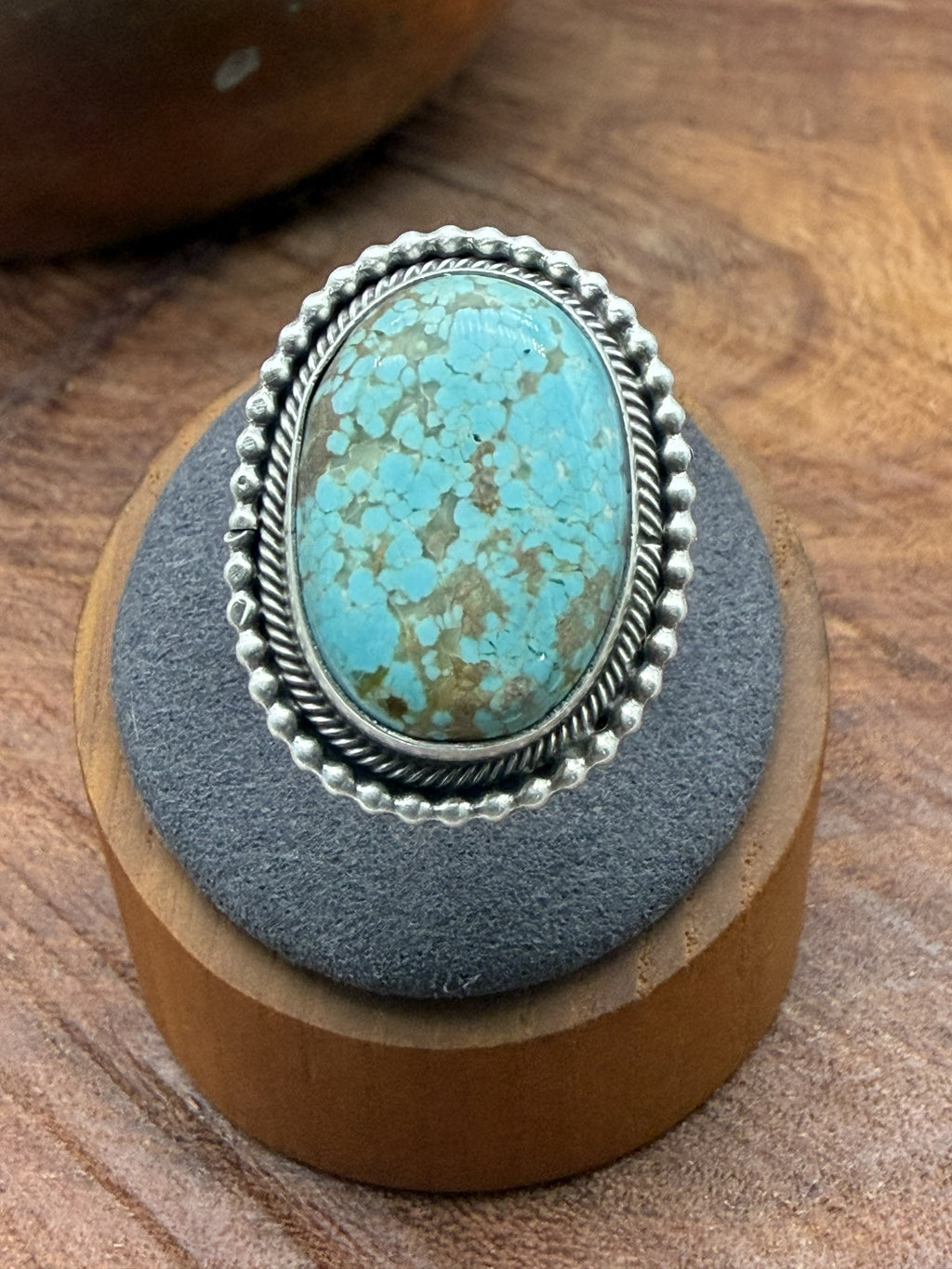 *Native American Made* Navajo Scott Skeets:  Oval Kingman Ring