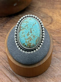 *Native American Made* Navajo Scott Skeets:  Oval Kingman Ring