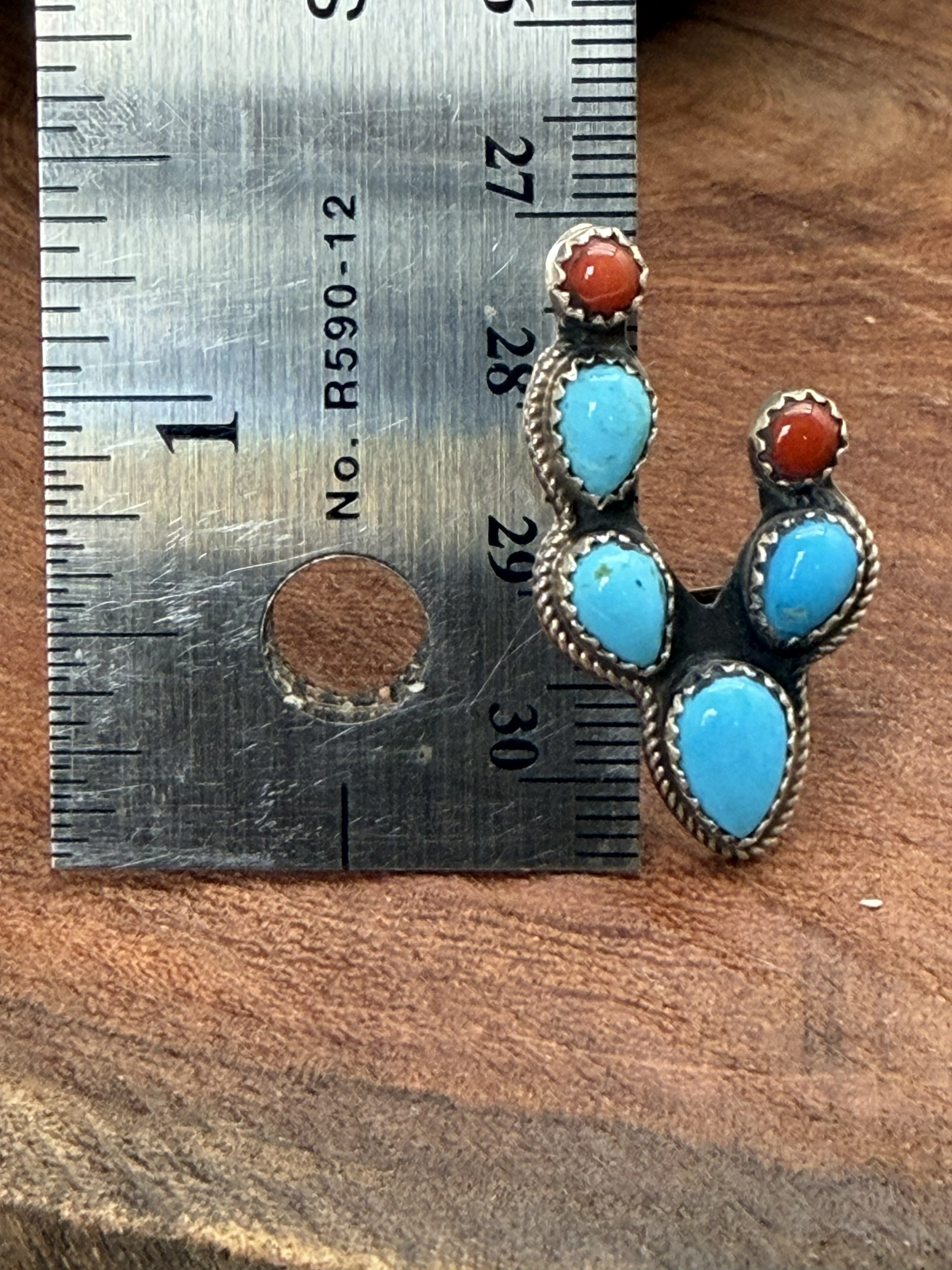 *Native American Made*  Navajo Kree Blanchard:  Cactus Ring