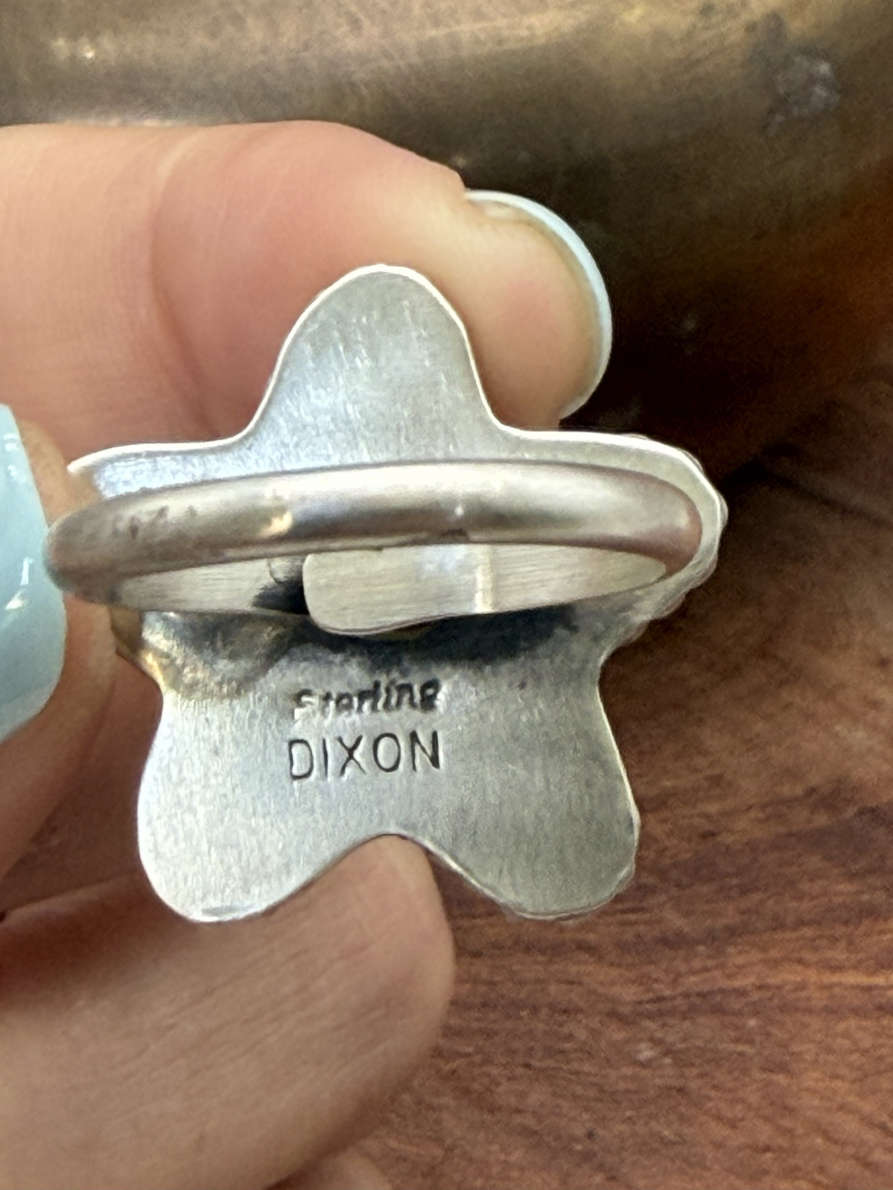 *Native American Made*  Navajo Johnny Dixon:  Kingman Star Ring