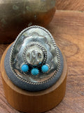 *Native American Made*  Navajo Bobby Platero Cowboy Hat Ring