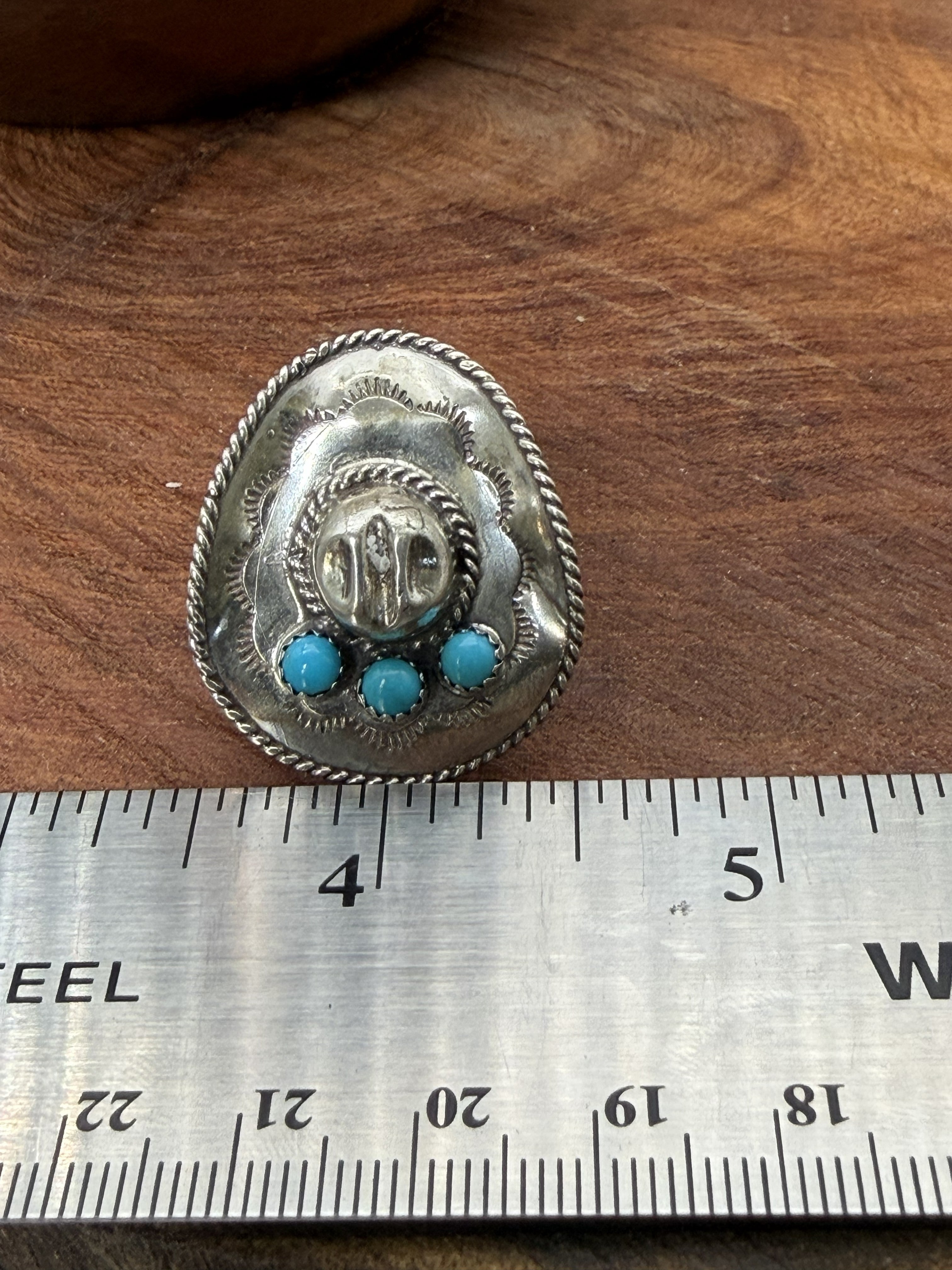 *Native American Made*  Navajo Bobby Platero Cowboy Hat Ring
