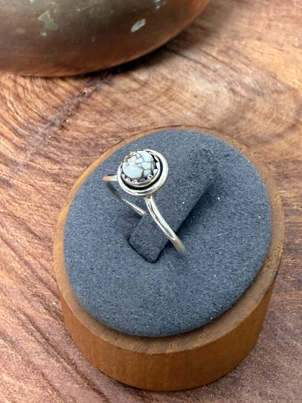 Sterling Silver Wild Horse Round Ring
