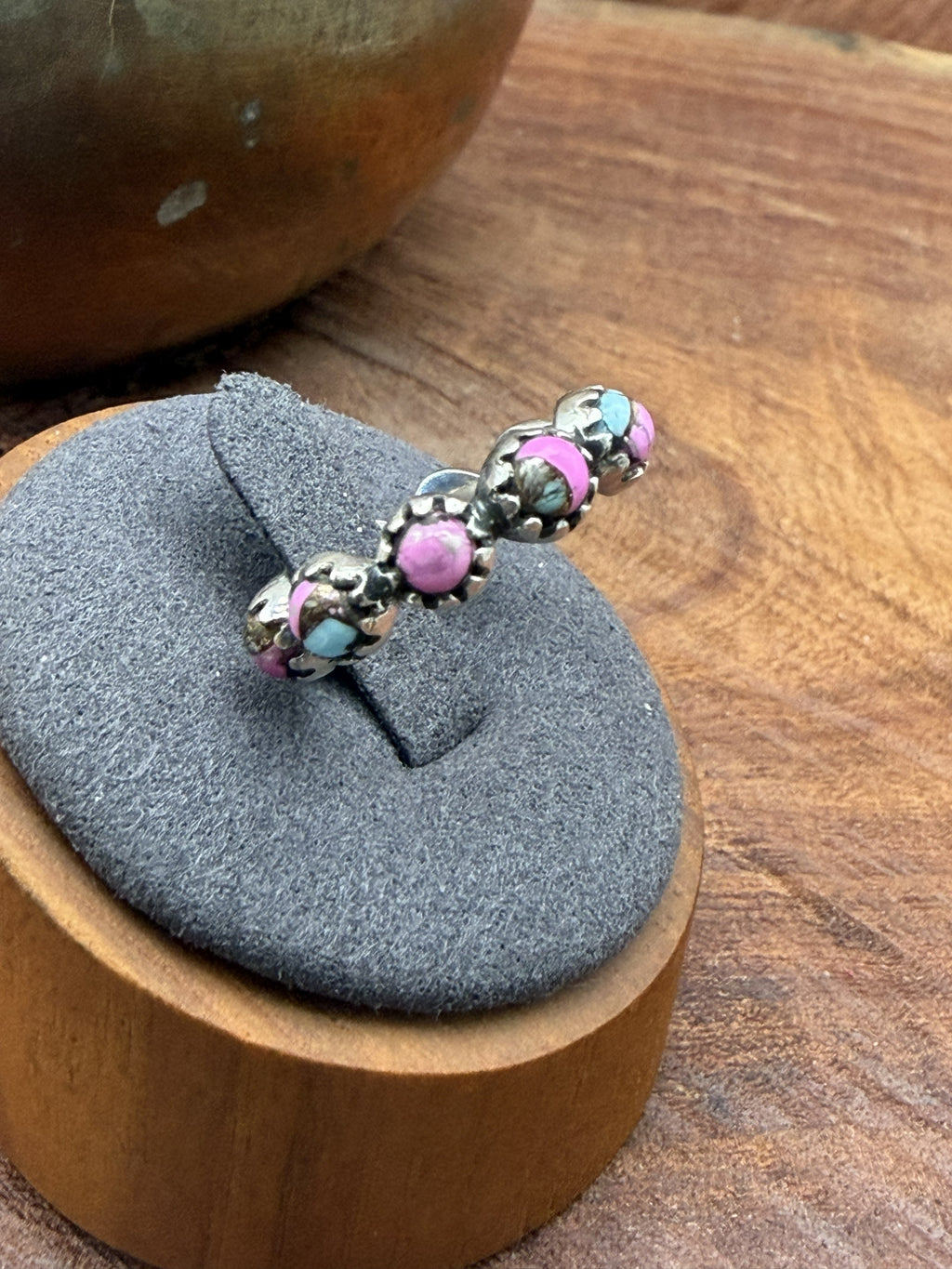 Cotton Candy Sterling Silver Infinity Ring