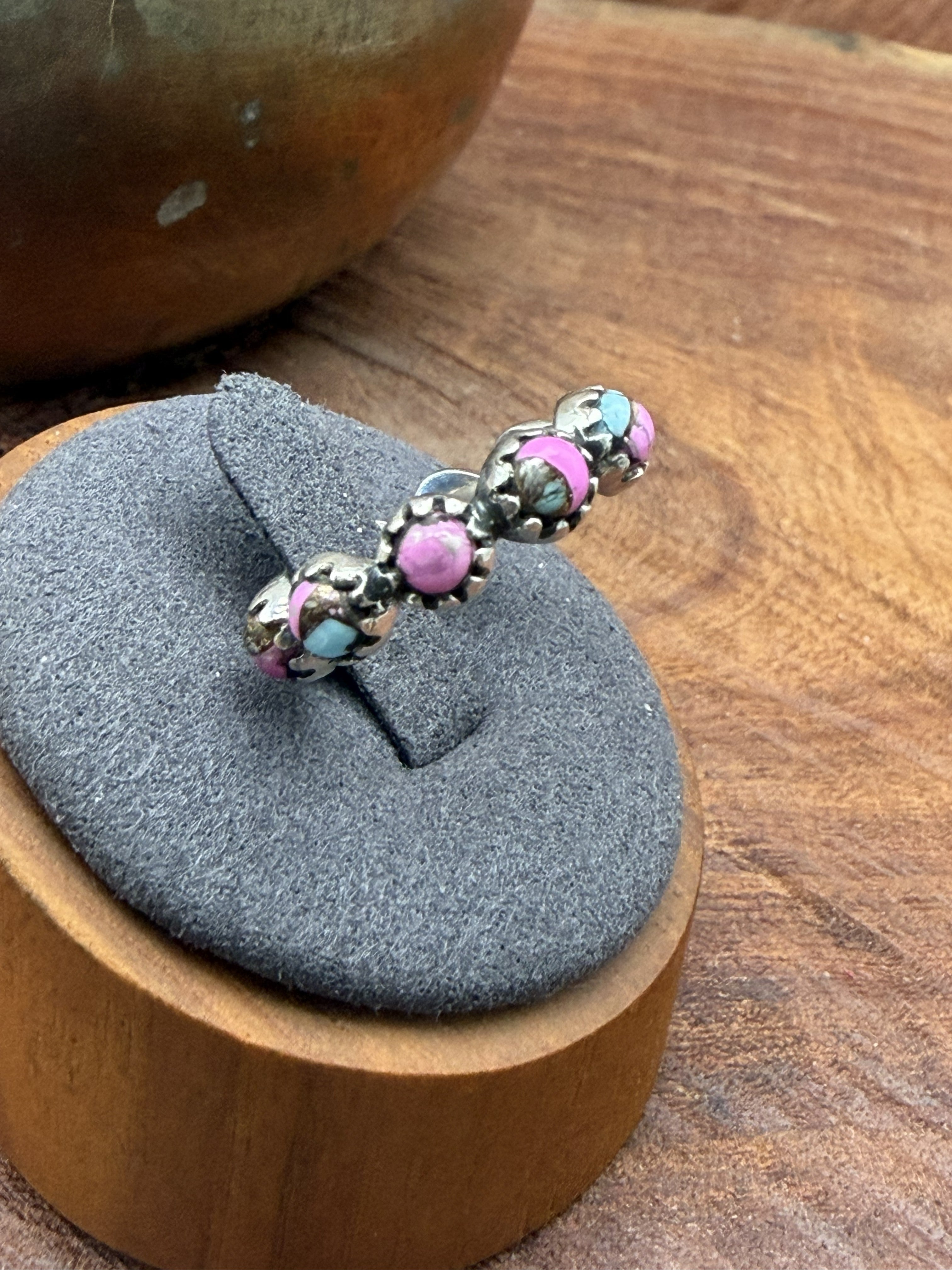 Cotton Candy Sterling Silver Infinity Ring