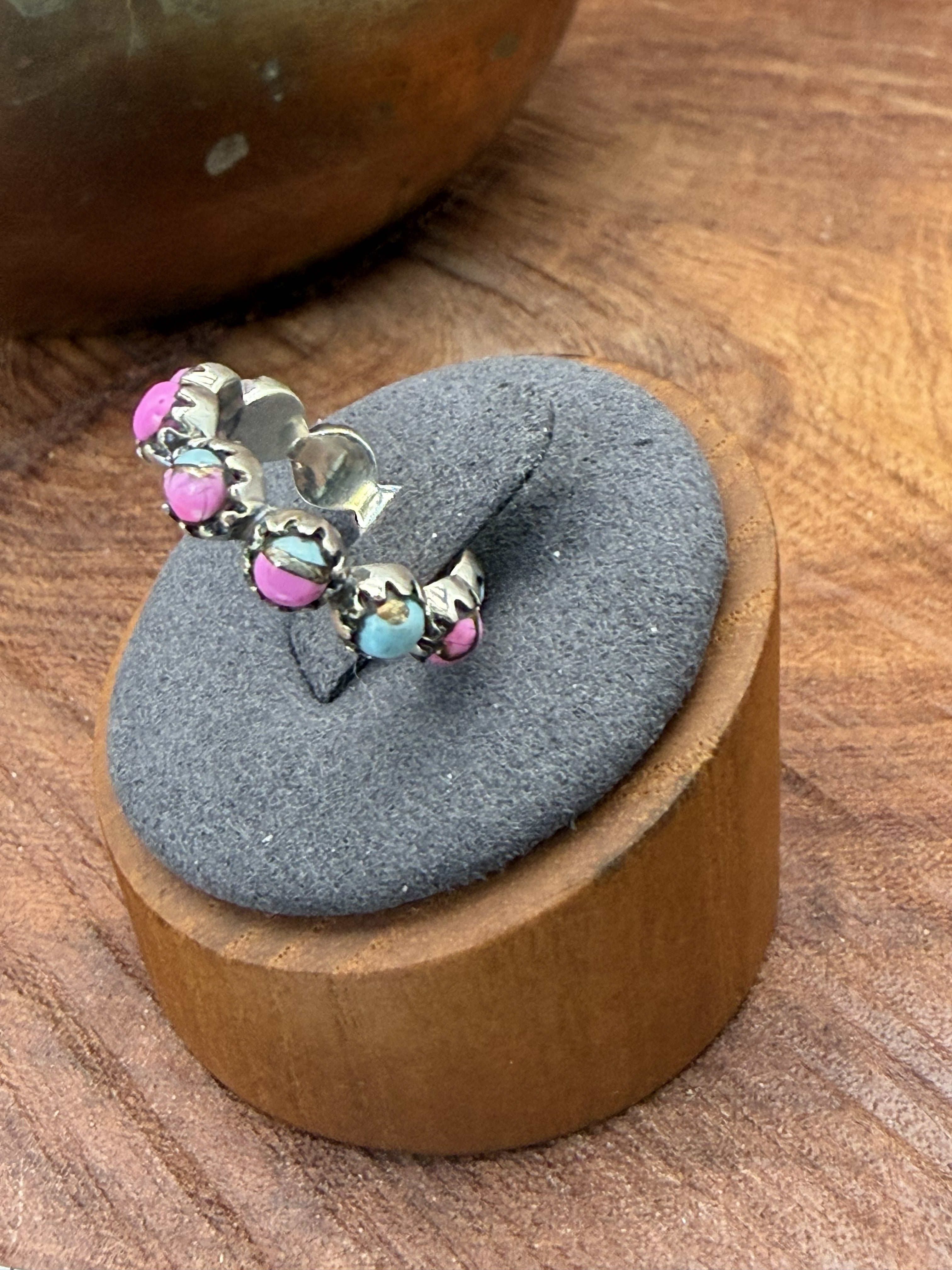 Cotton Candy Sterling Silver Infinity Ring