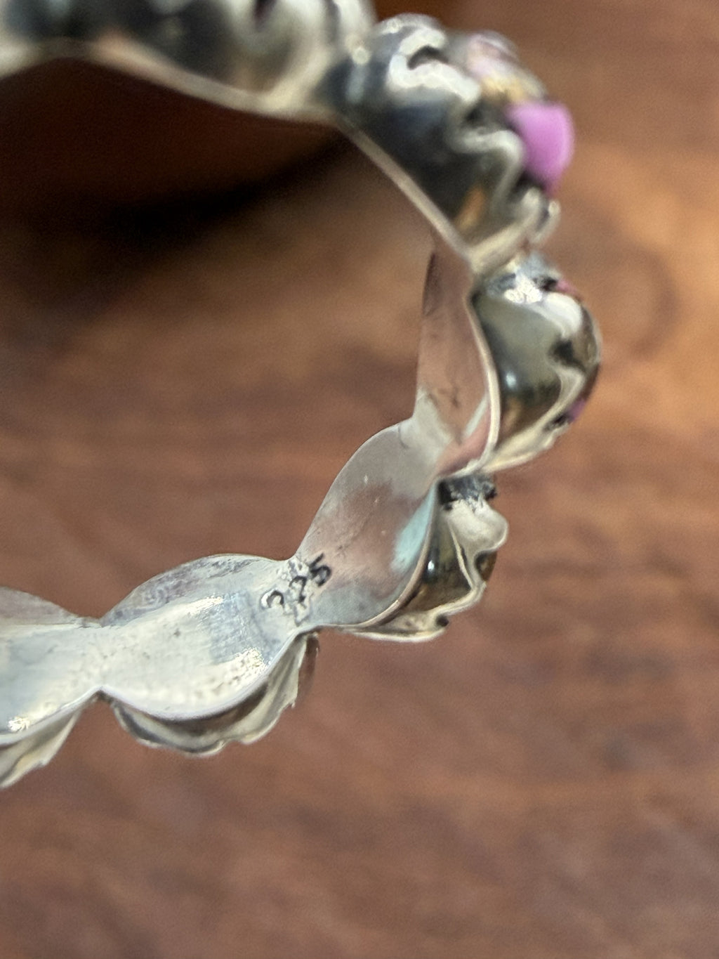 Cotton Candy Sterling Silver Infinity Ring