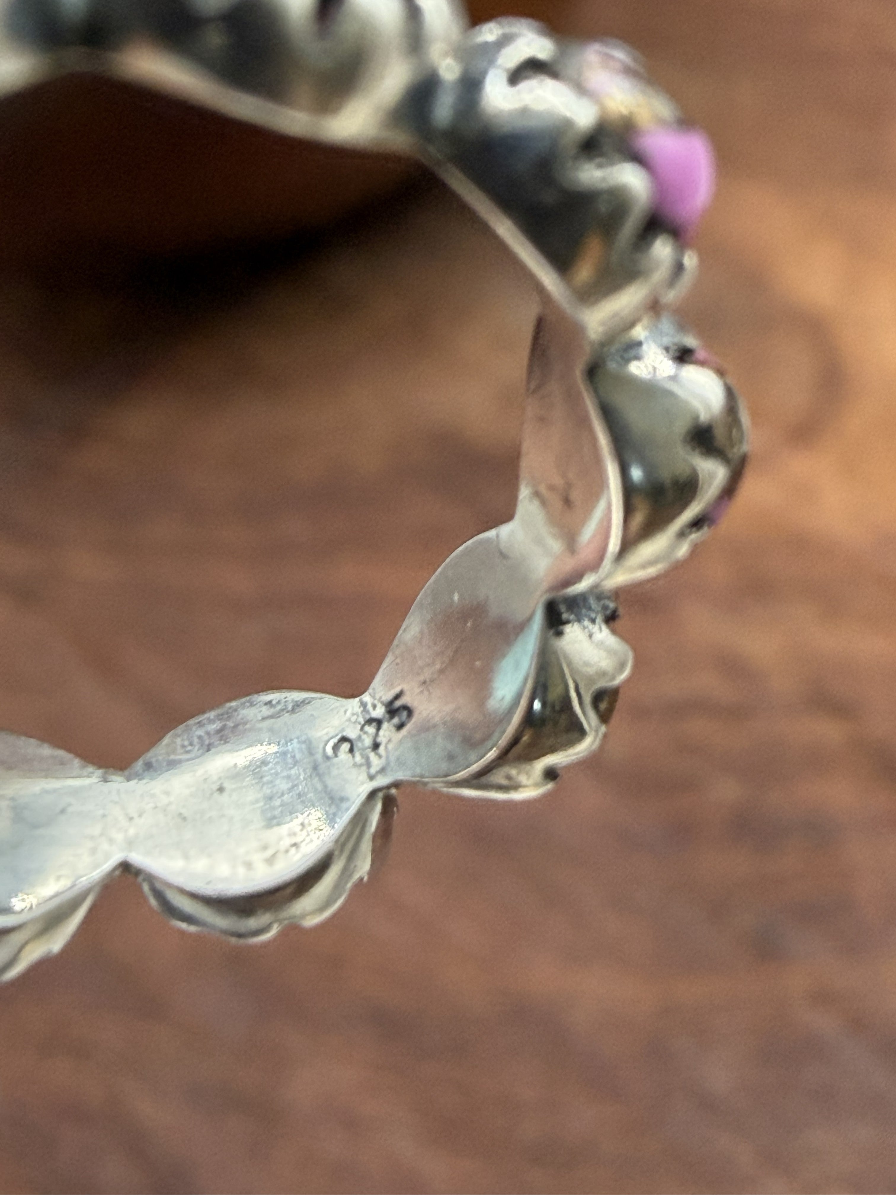 Cotton Candy Sterling Silver Infinity Ring