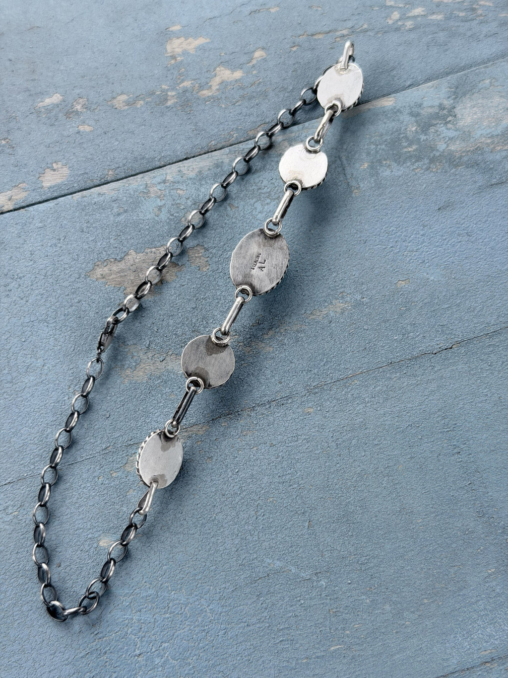 *Native American Made* Navajo Agustin Largo:  Mine #8 16" Choker