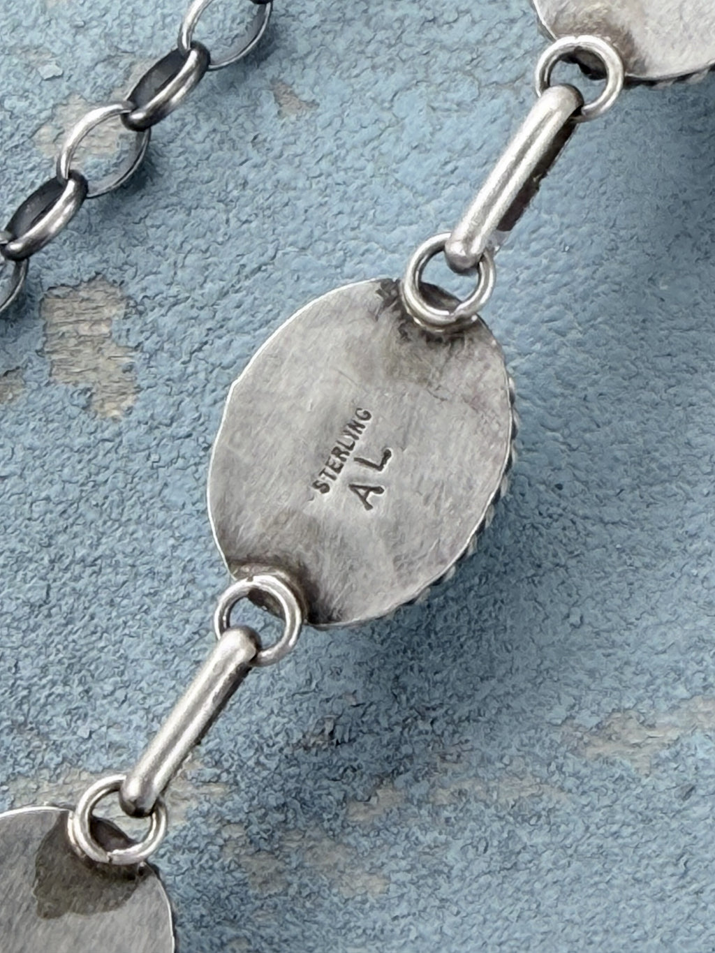 *Native American Made* Navajo Agustin Largo:  Mine #8 16" Choker