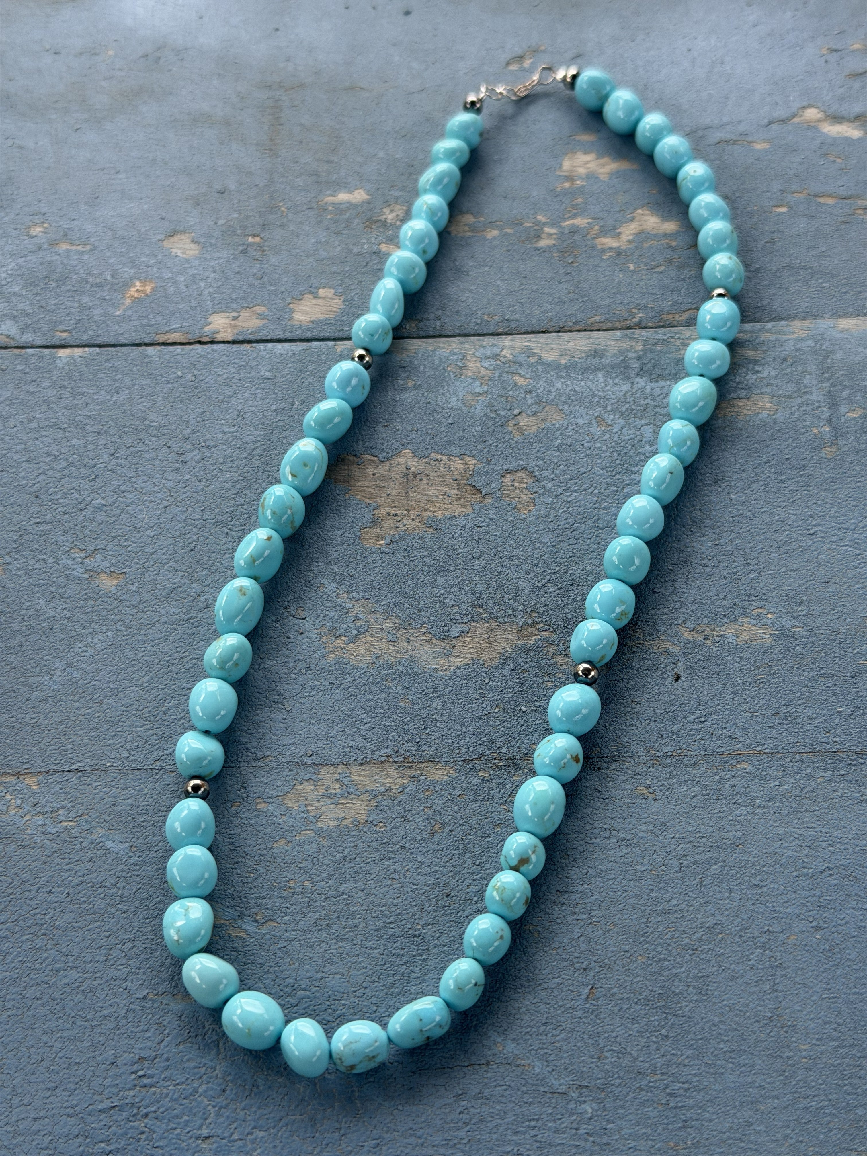 *Native American Made*  Navajo Kimberly Tom:  18" Sonoran Bead Necklace