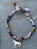 Twilly with Acrylic Horse Pendant (Different Colors Available)