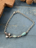Sterling Silver with Wild Horse and Turquoise Bracelet