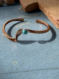 *Native American Made*  Navajo Yolanda Skeets:  Copper with Kingman Cuff