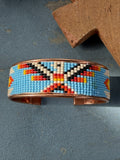 Copper Thunderbird Beaded Cuff