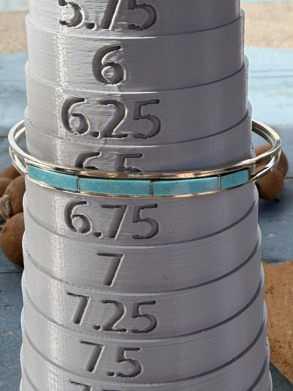 *Native American Made*  Navajo Jamie Johnson:  Sterling Silver and Kingman Cuff