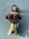 *Native American Made* Navajo Monica Smith Small Squash Blossom with Purple Spiney