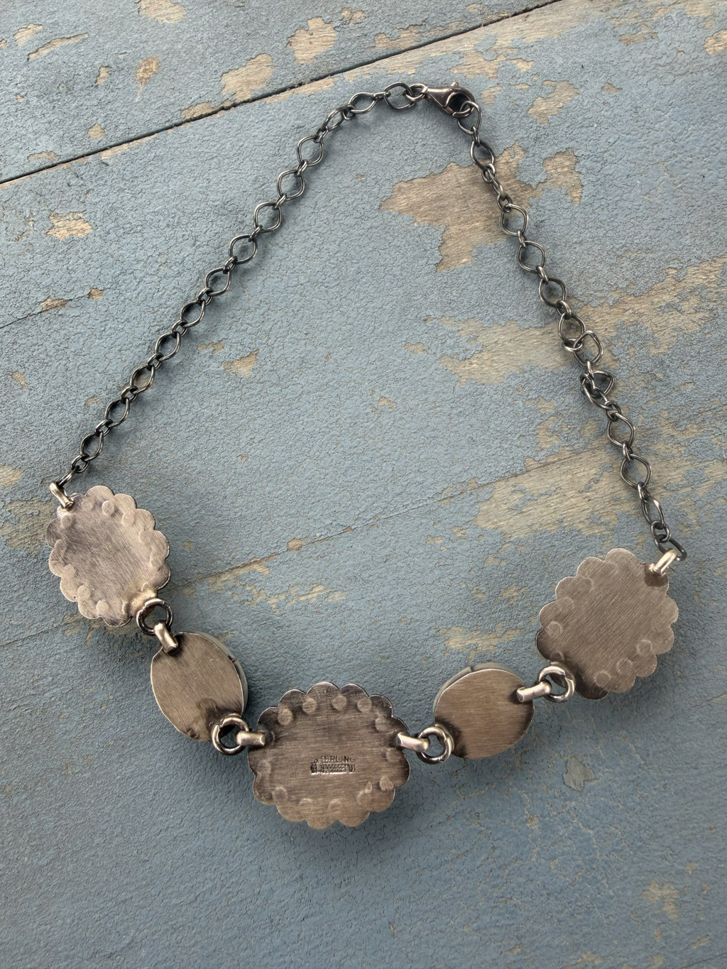 *Native American Made*  Navajo Scott Skeets Pink Conch, Purple Spiney and Sonoran Chocker Necklace