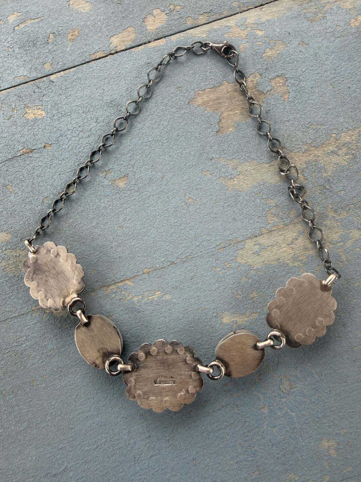 *Native American Made*  Navajo Scott Skeets Pink Conch, Purple Spiney and Sonoran Chocker Necklace