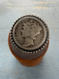 *Native American Made* Navajo Scott Skeets Liberty Dime Adjustable Ring
